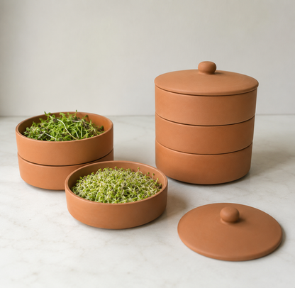 Terracotta spireskål