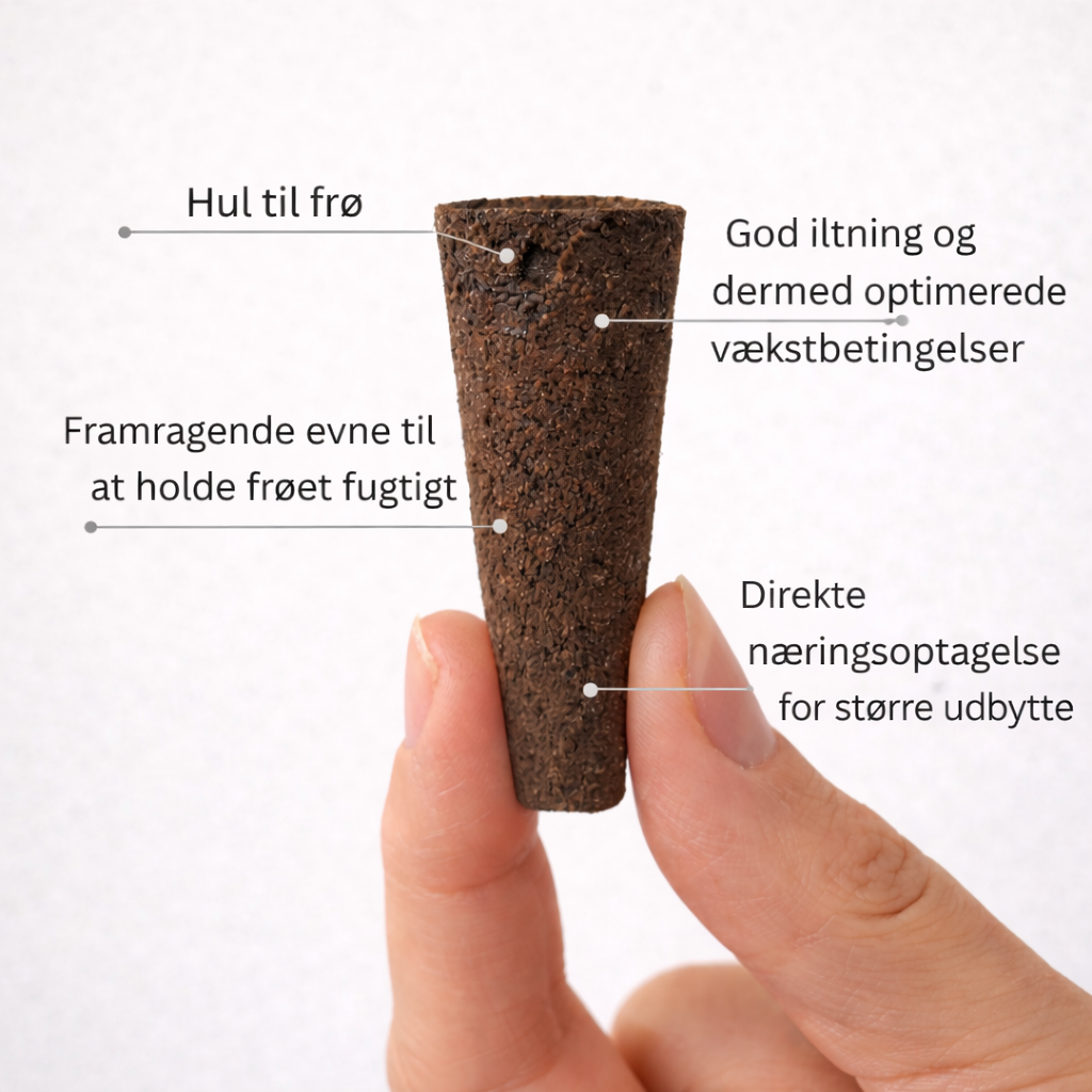 5 stk. Vækstsvampe i tørv